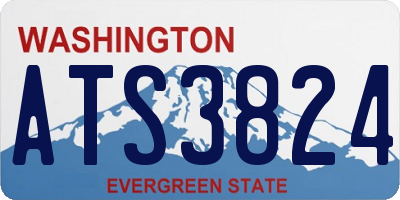 WA license plate ATS3824