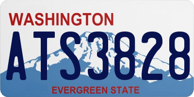 WA license plate ATS3828