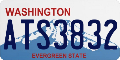 WA license plate ATS3832