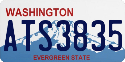 WA license plate ATS3835