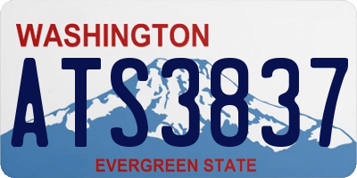 WA license plate ATS3837