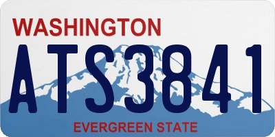WA license plate ATS3841