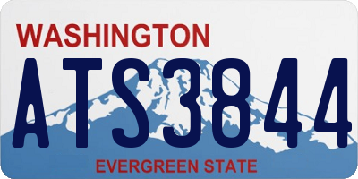 WA license plate ATS3844