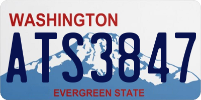 WA license plate ATS3847