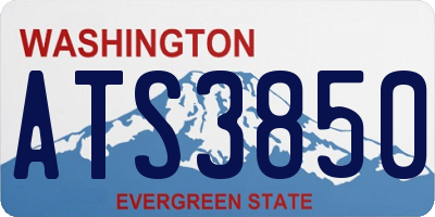 WA license plate ATS3850