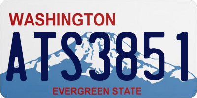 WA license plate ATS3851