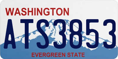 WA license plate ATS3853