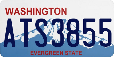 WA license plate ATS3855