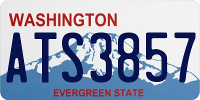 WA license plate ATS3857