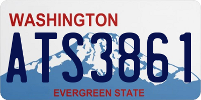 WA license plate ATS3861