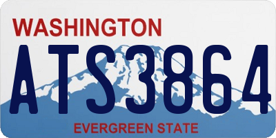 WA license plate ATS3864