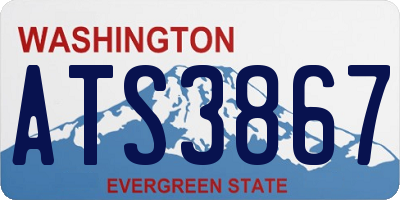 WA license plate ATS3867
