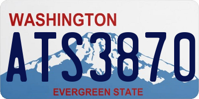 WA license plate ATS3870
