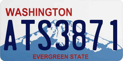 WA license plate ATS3871