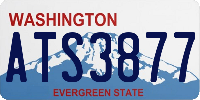 WA license plate ATS3877