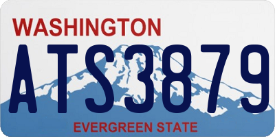 WA license plate ATS3879