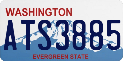 WA license plate ATS3885
