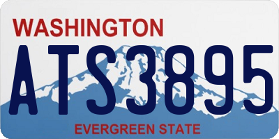 WA license plate ATS3895