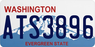 WA license plate ATS3896