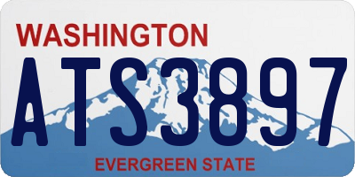 WA license plate ATS3897