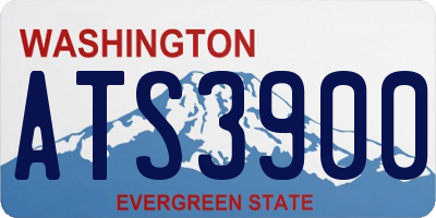 WA license plate ATS3900