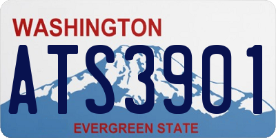 WA license plate ATS3901