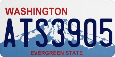 WA license plate ATS3905
