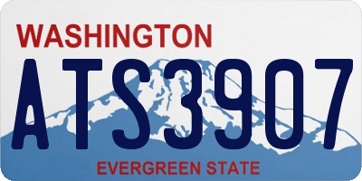 WA license plate ATS3907