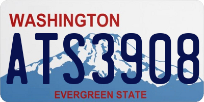 WA license plate ATS3908