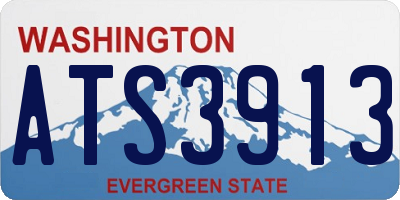 WA license plate ATS3913
