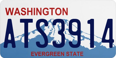 WA license plate ATS3914