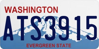 WA license plate ATS3915