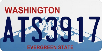 WA license plate ATS3917