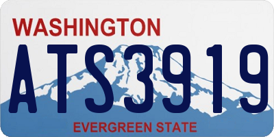 WA license plate ATS3919