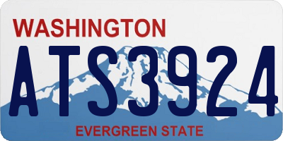 WA license plate ATS3924