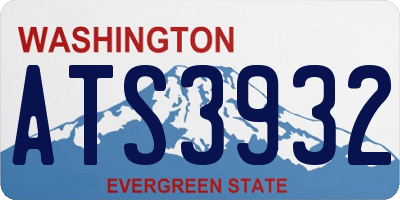 WA license plate ATS3932