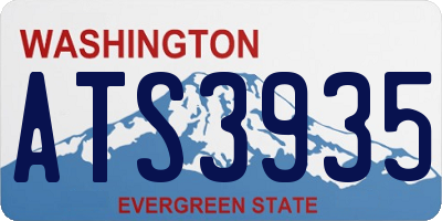 WA license plate ATS3935