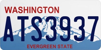 WA license plate ATS3937