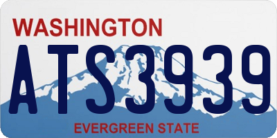 WA license plate ATS3939