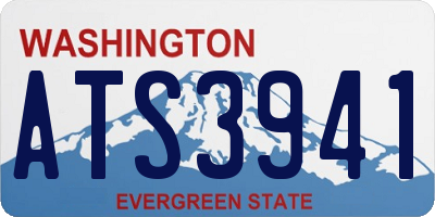 WA license plate ATS3941