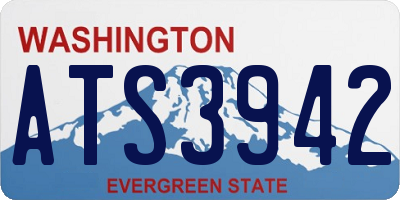 WA license plate ATS3942