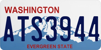 WA license plate ATS3944