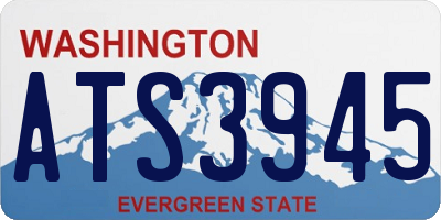 WA license plate ATS3945
