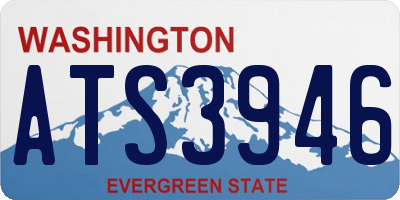 WA license plate ATS3946