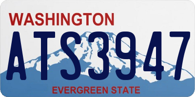 WA license plate ATS3947
