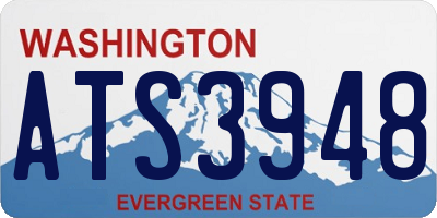 WA license plate ATS3948