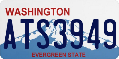 WA license plate ATS3949