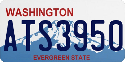 WA license plate ATS3950