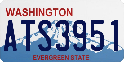 WA license plate ATS3951