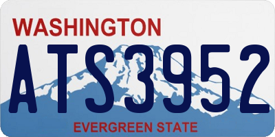 WA license plate ATS3952